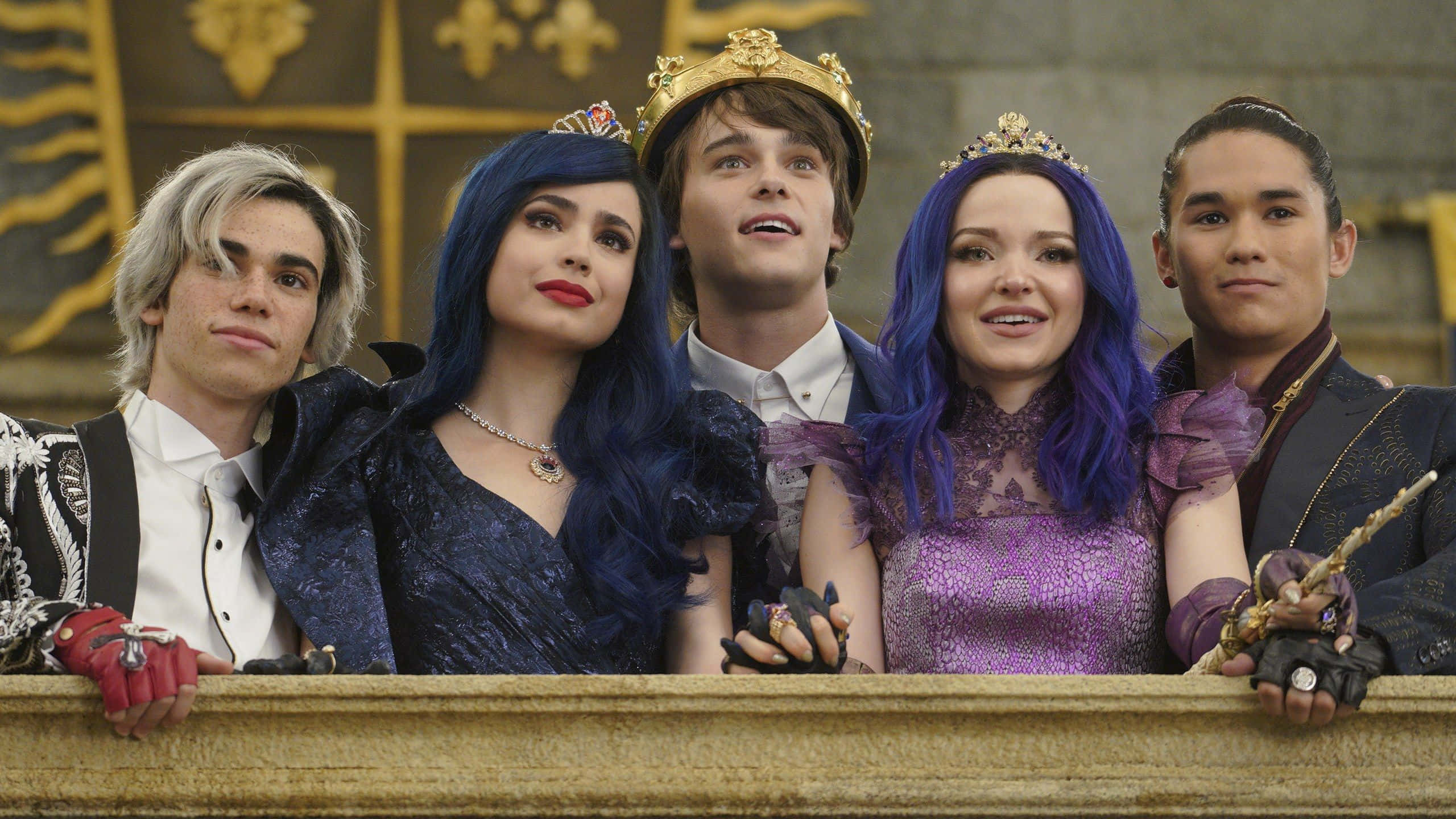 Descendants Characters Pose for a Group Picture