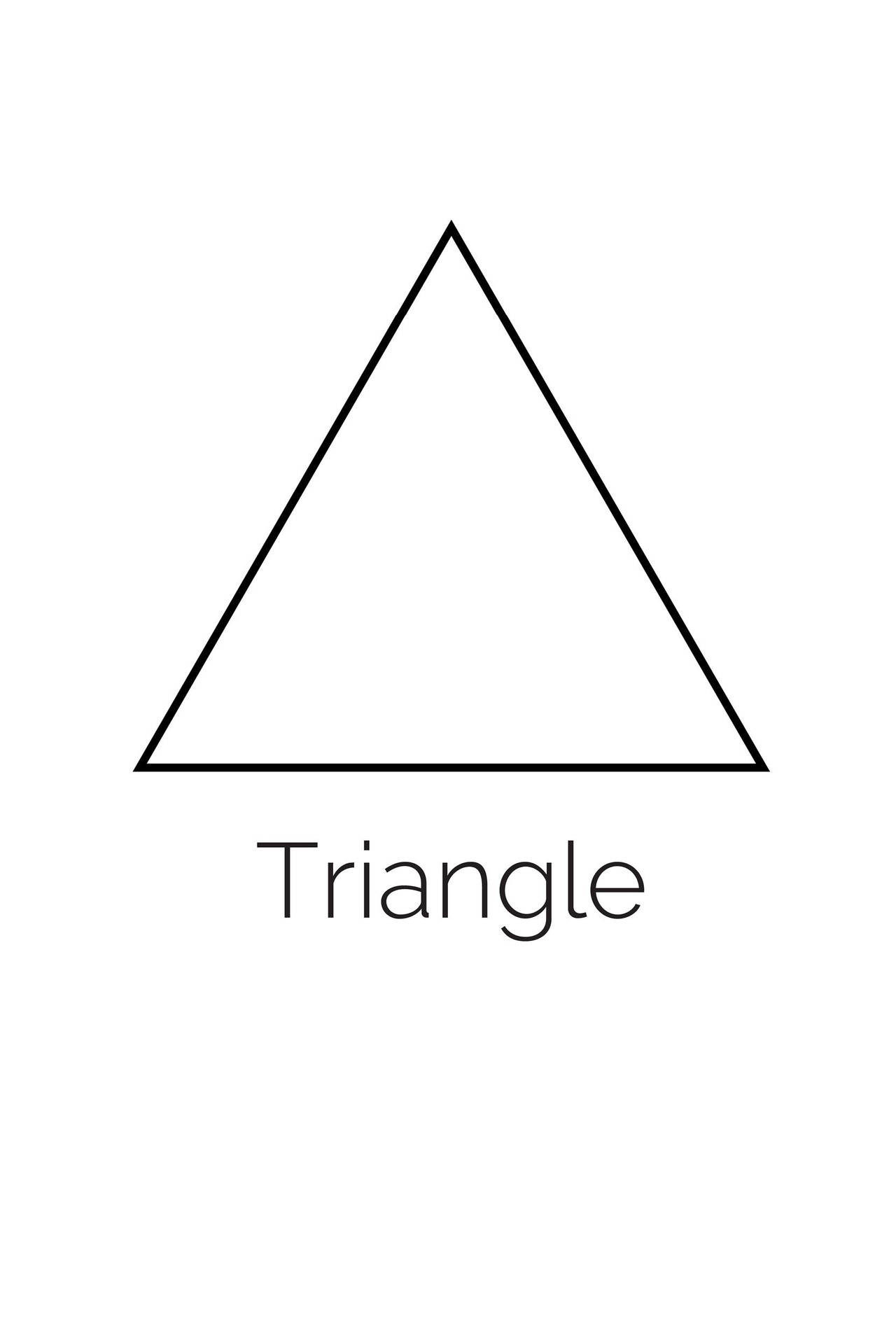 Descriptive Triangle Outline Picture