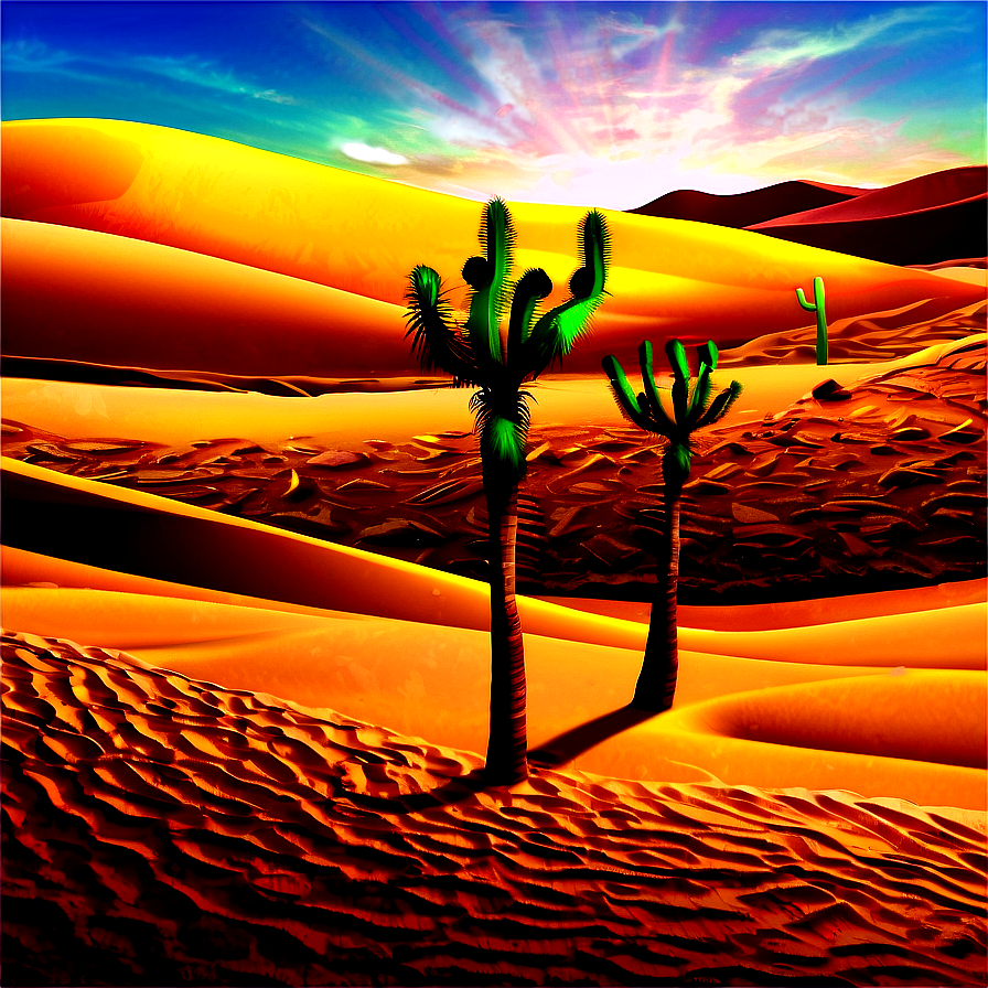 Desert Adventure Landscape Png Yfk67 PNG