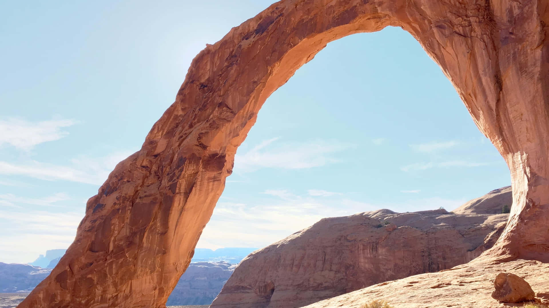 Desert Arch With Sky View Wallpaper