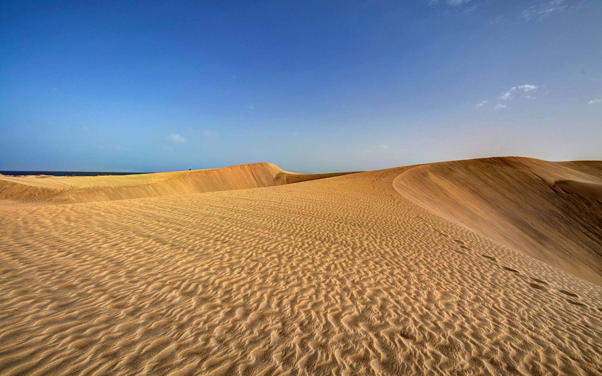 A vast and open desert landscape.