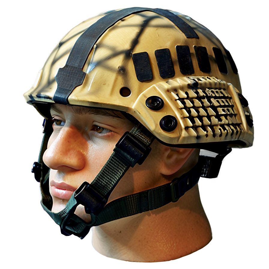 Desert Camo Combat Helmet Png Bpv51 PNG