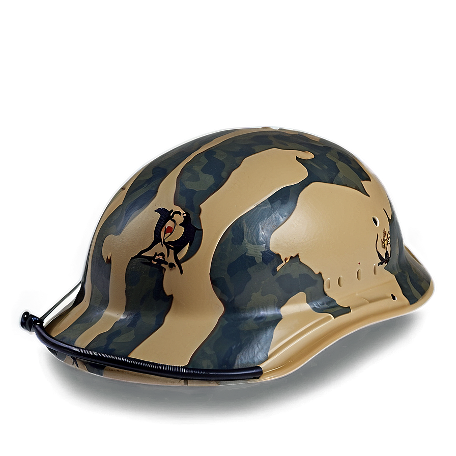 Desert Camouflage Helmet Png 06212024 PNG