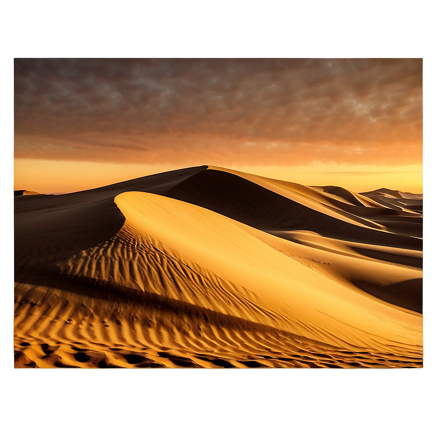 Download Desert Dunes At Dawn Landscape Png Dsc | Wallpapers.com