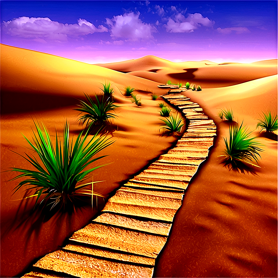 Desert Dunes Pathway Png 55 PNG