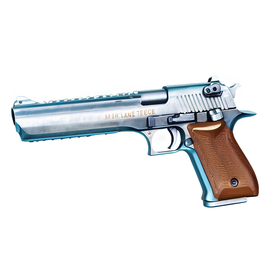Desert Eagle Chrome Png 06252024 PNG
