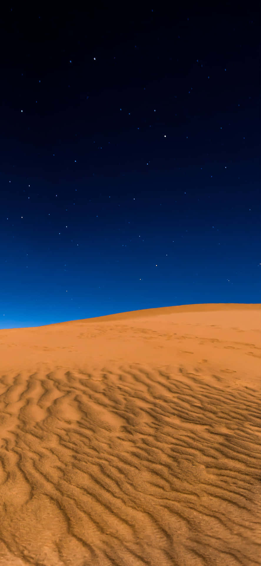 Starry Sky Of Vast Desert Iphone Wallpaper