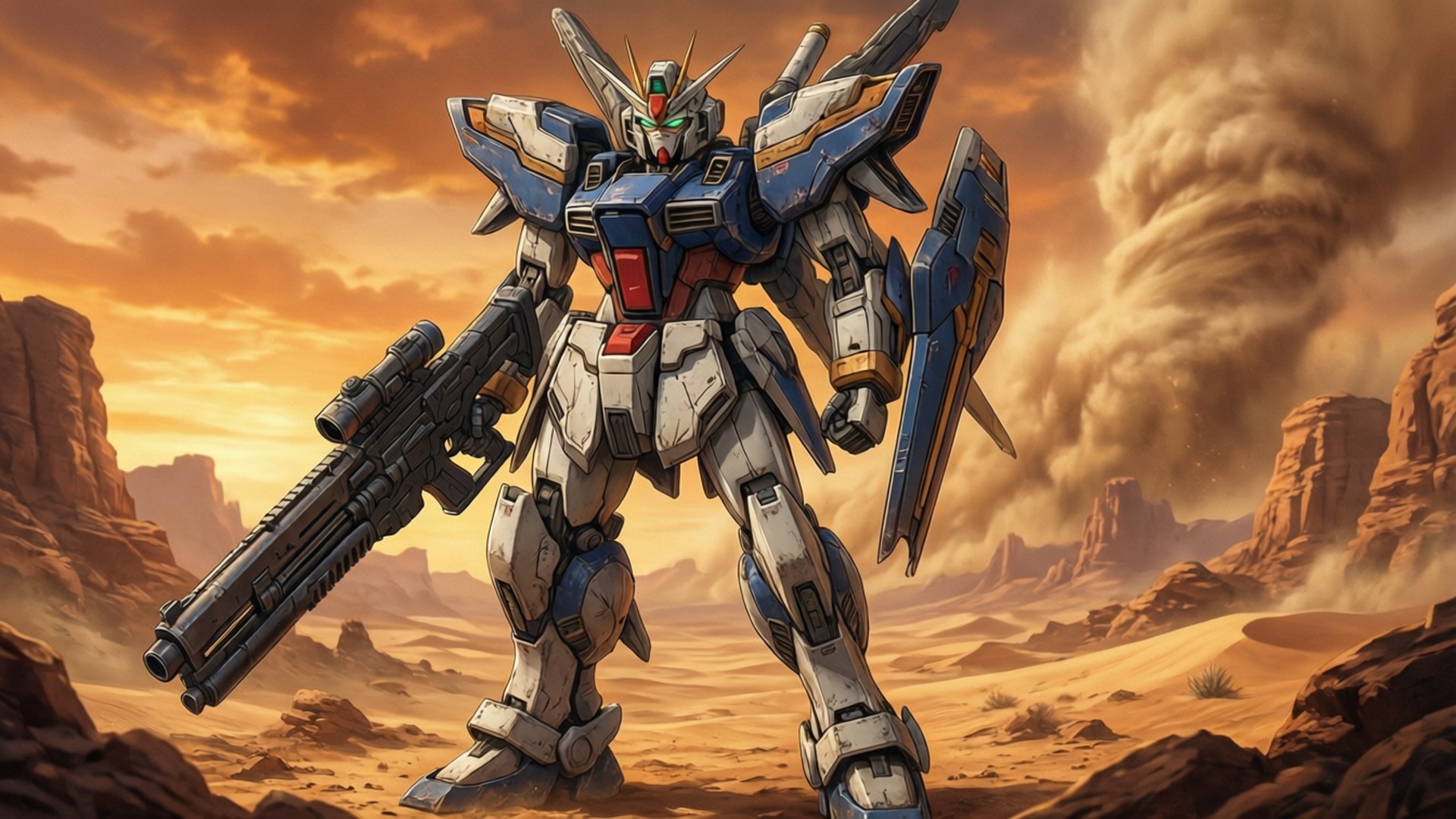 Desert Mecha Showdown Wallpapers