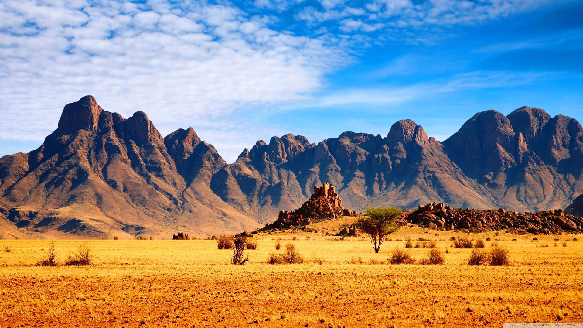 Desert Mountains Ridge In South Africa Wallpaper