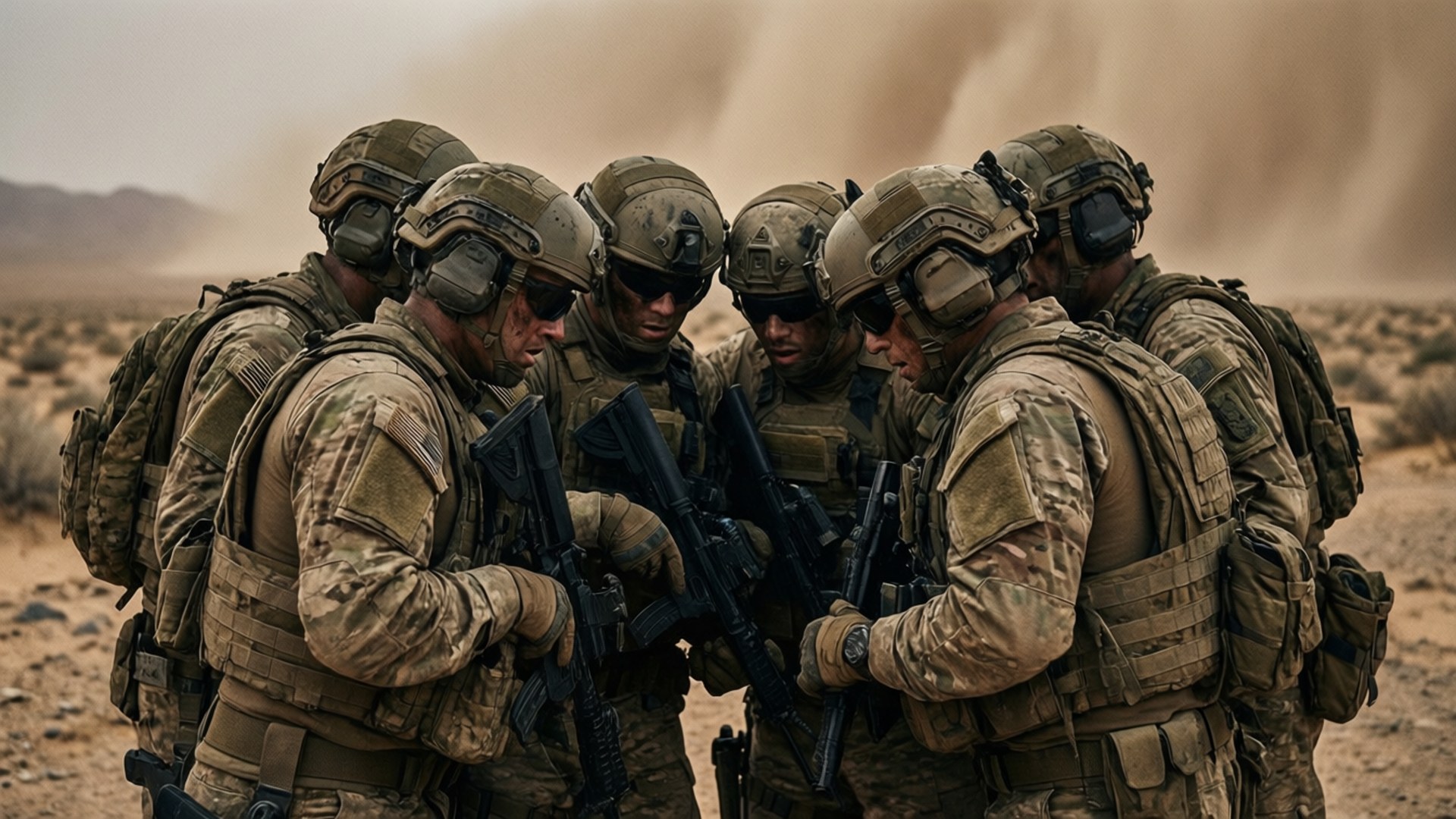 Desert Operations Huddle Taustakuvat