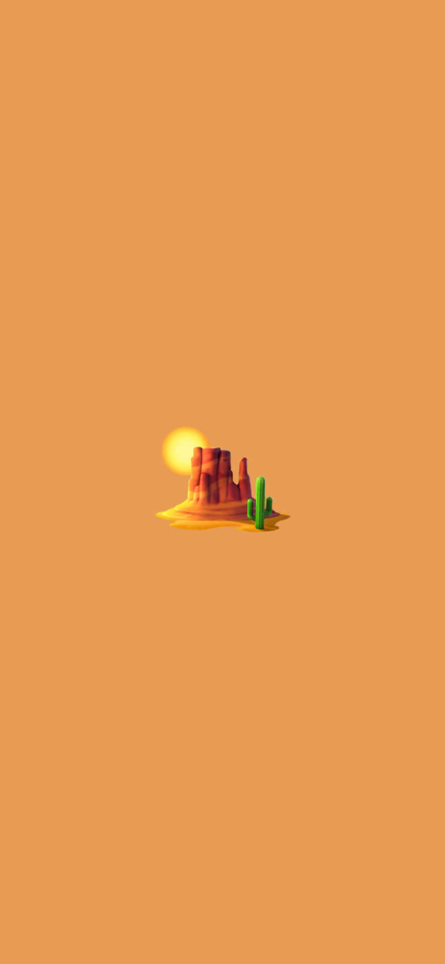 Desert_ Sunset_ Emoji_ Background Wallpaper
