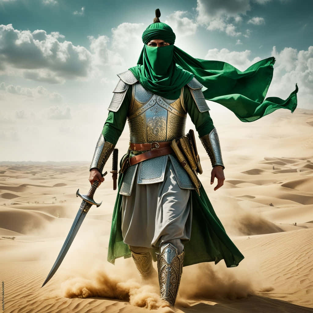 Desert_ Warrior_in_ Traditional_ Armor.jpg Wallpaper