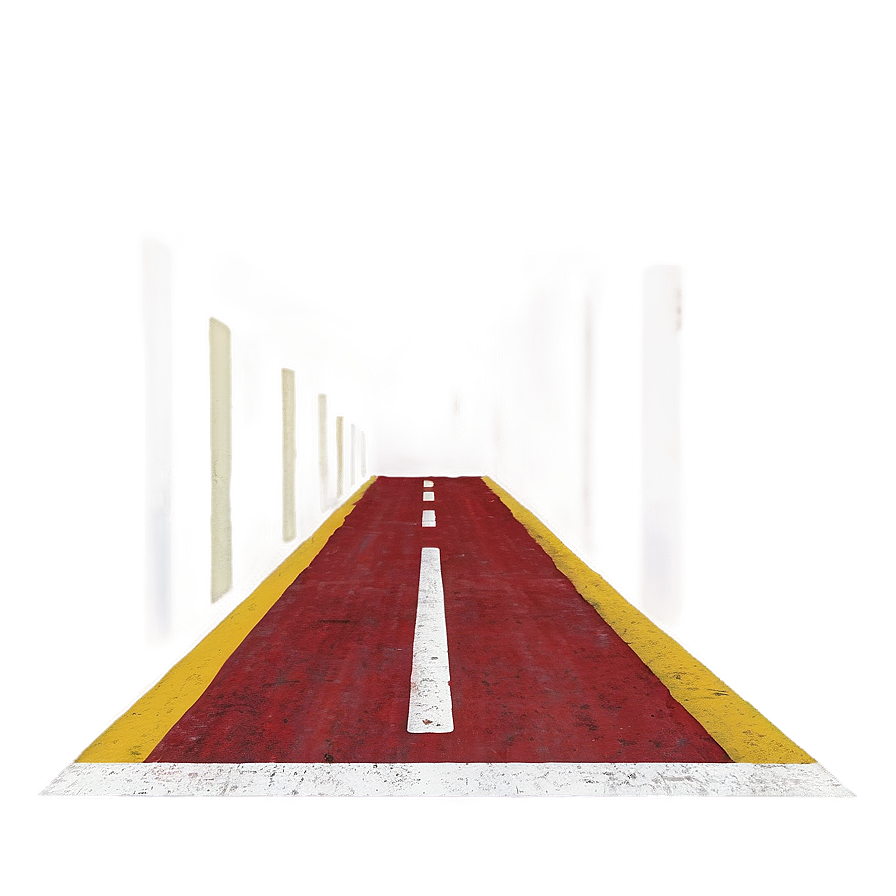 Deserted_ Road_ Through_ Columns PNG