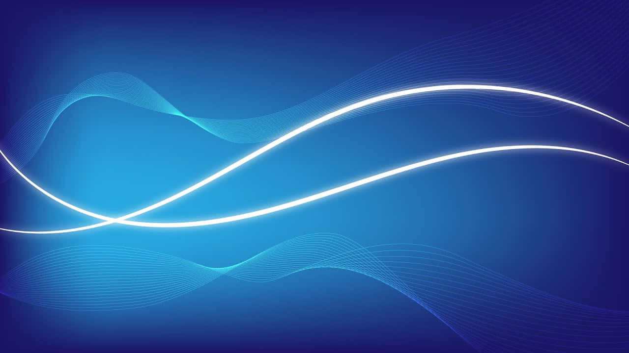 blue wave background with light lines Wallpaper