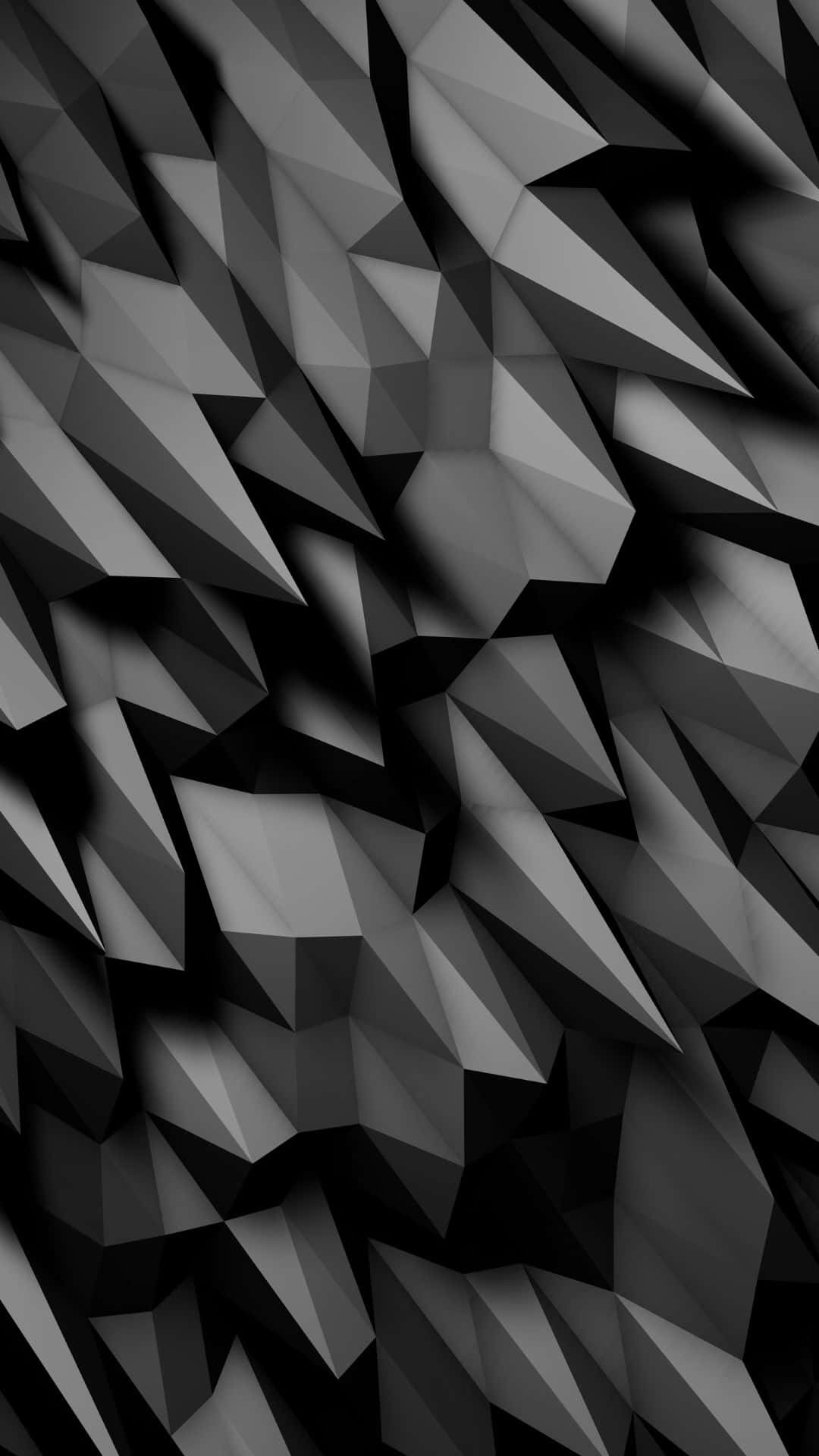 Sharp Geometric Pattern Design In Black Background