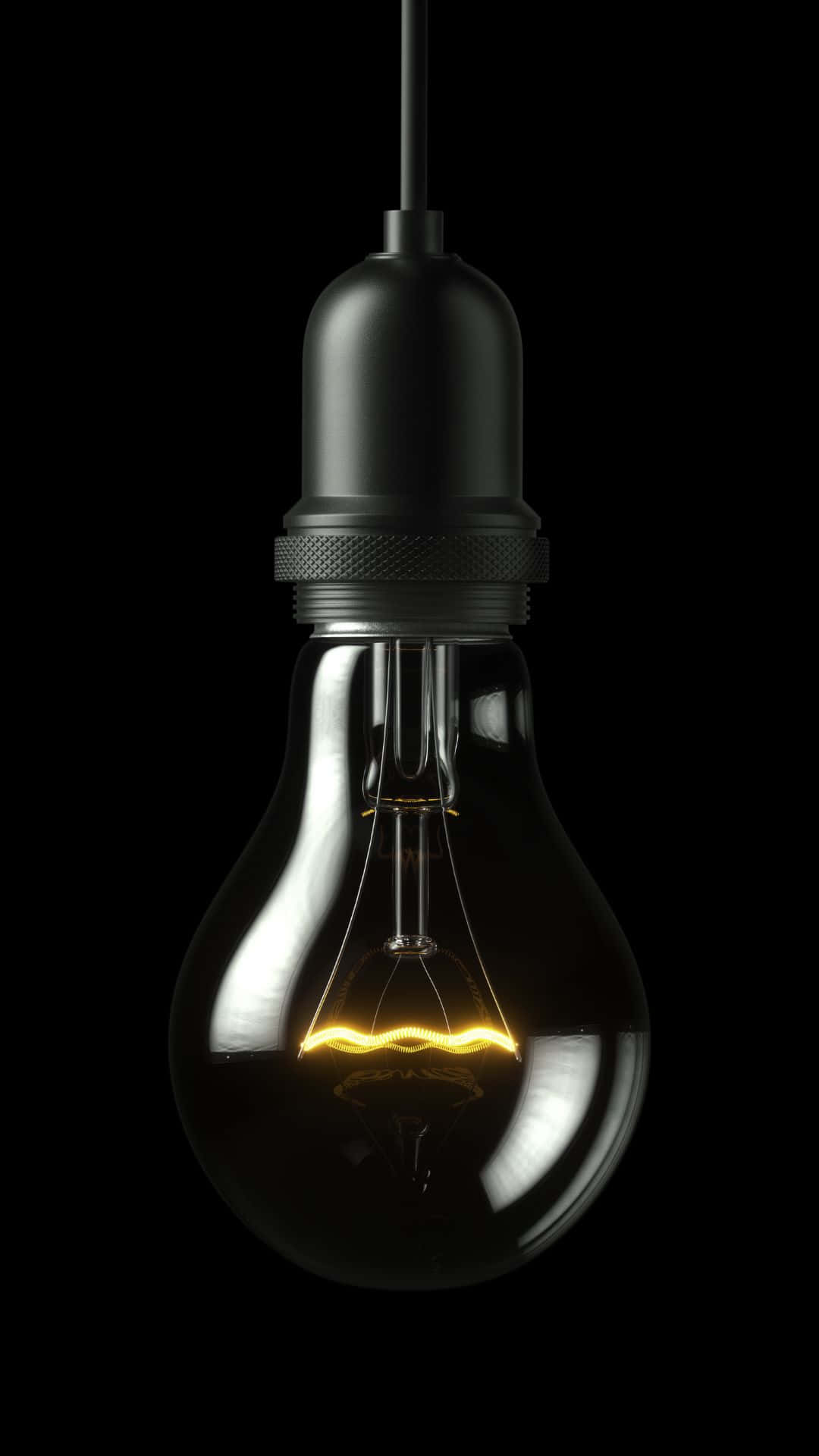 Black Light Bulb Design Background
