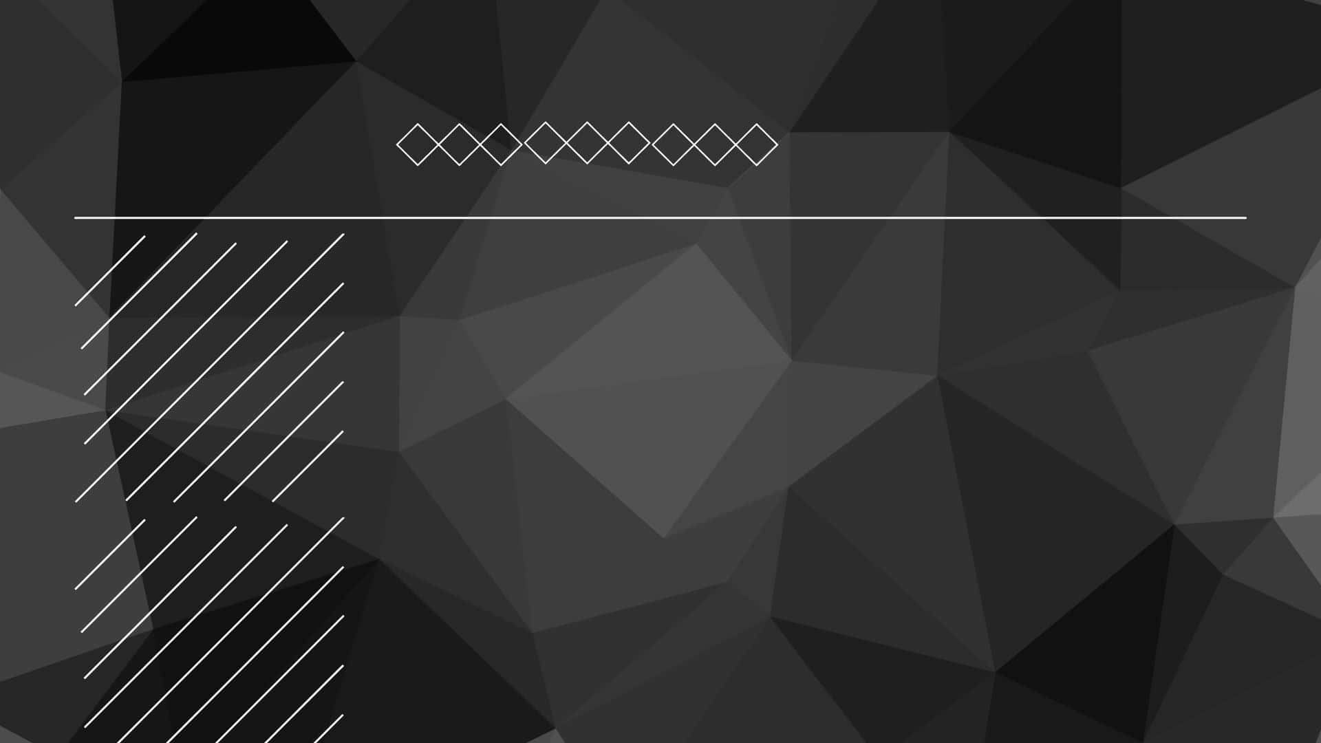 Geometrischesdesign Mit Schwarzem Hintergrund