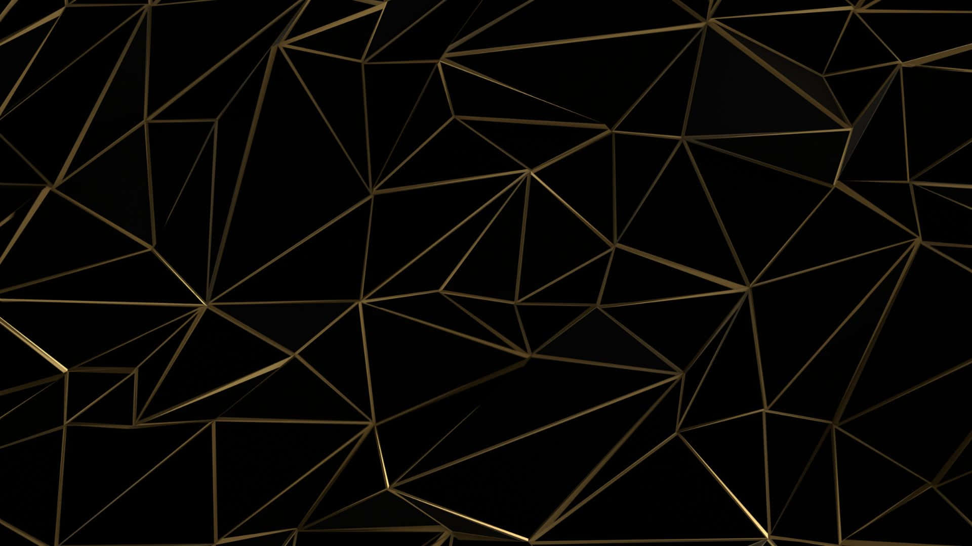 Simple Geometric Design On Black Background