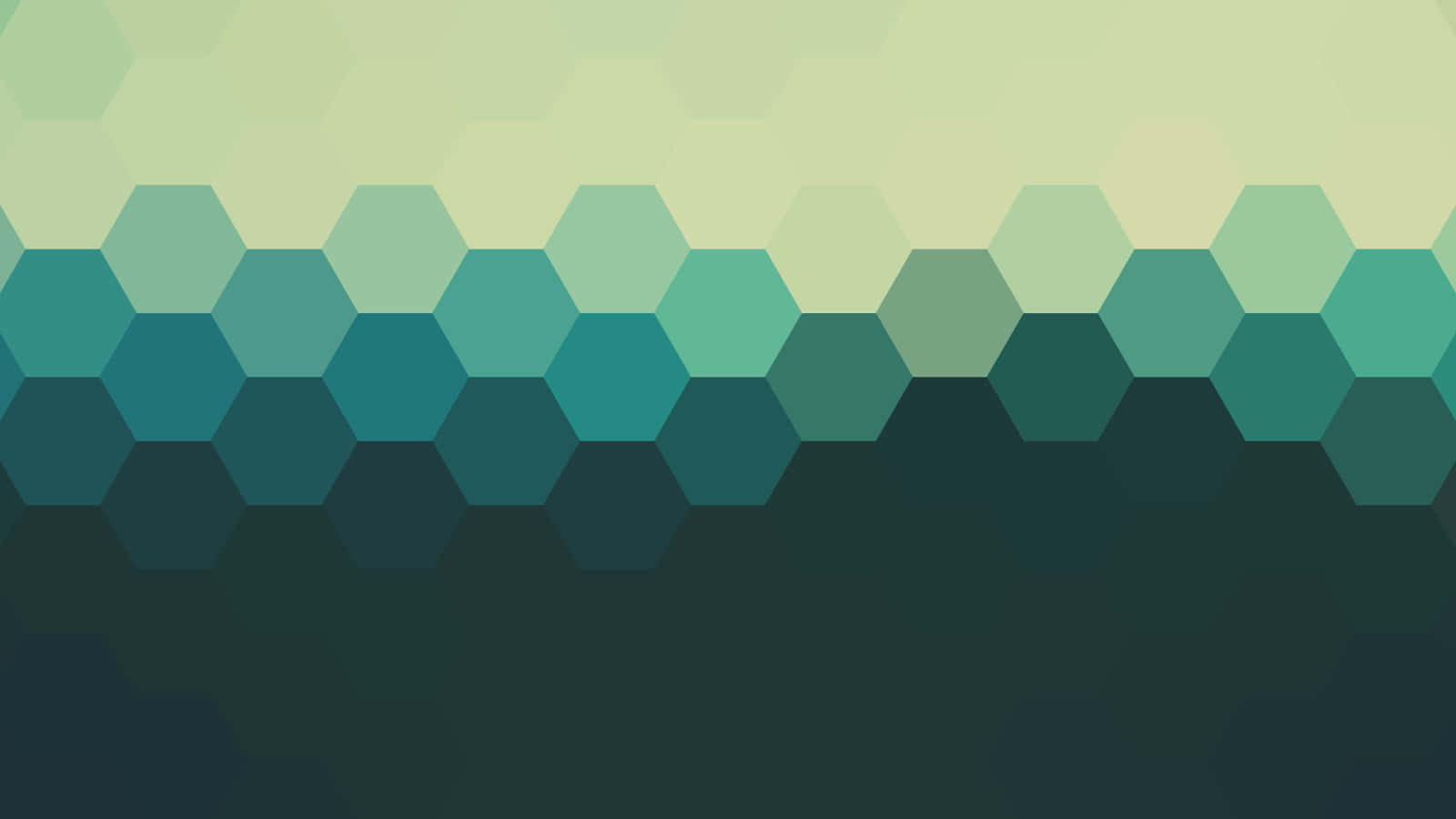 Eingrüner Und Blauer Hexagonaler Hintergrund. Wallpaper