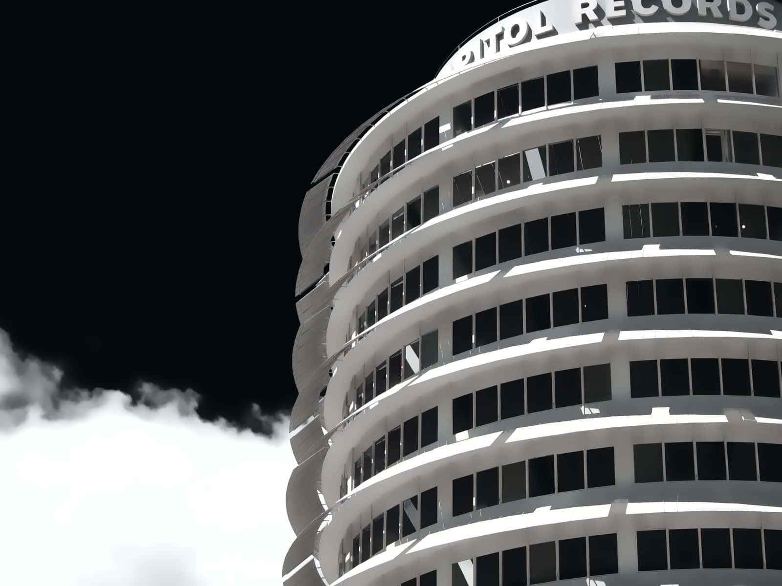 Diseñodel Edificio Capitol Records. Fondo de pantalla
