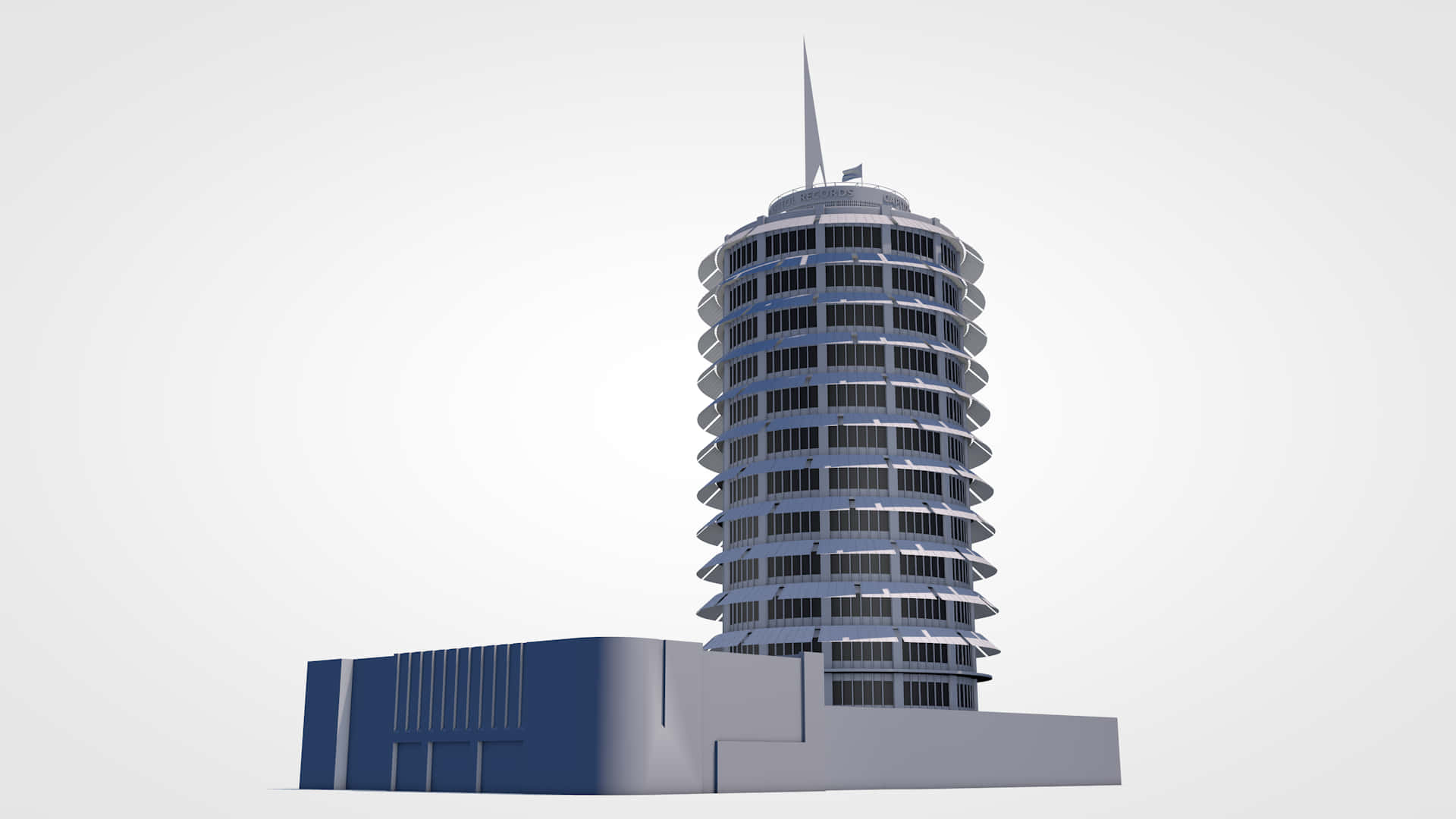 Diseñodel Edificio Capitol Records Fondo de pantalla