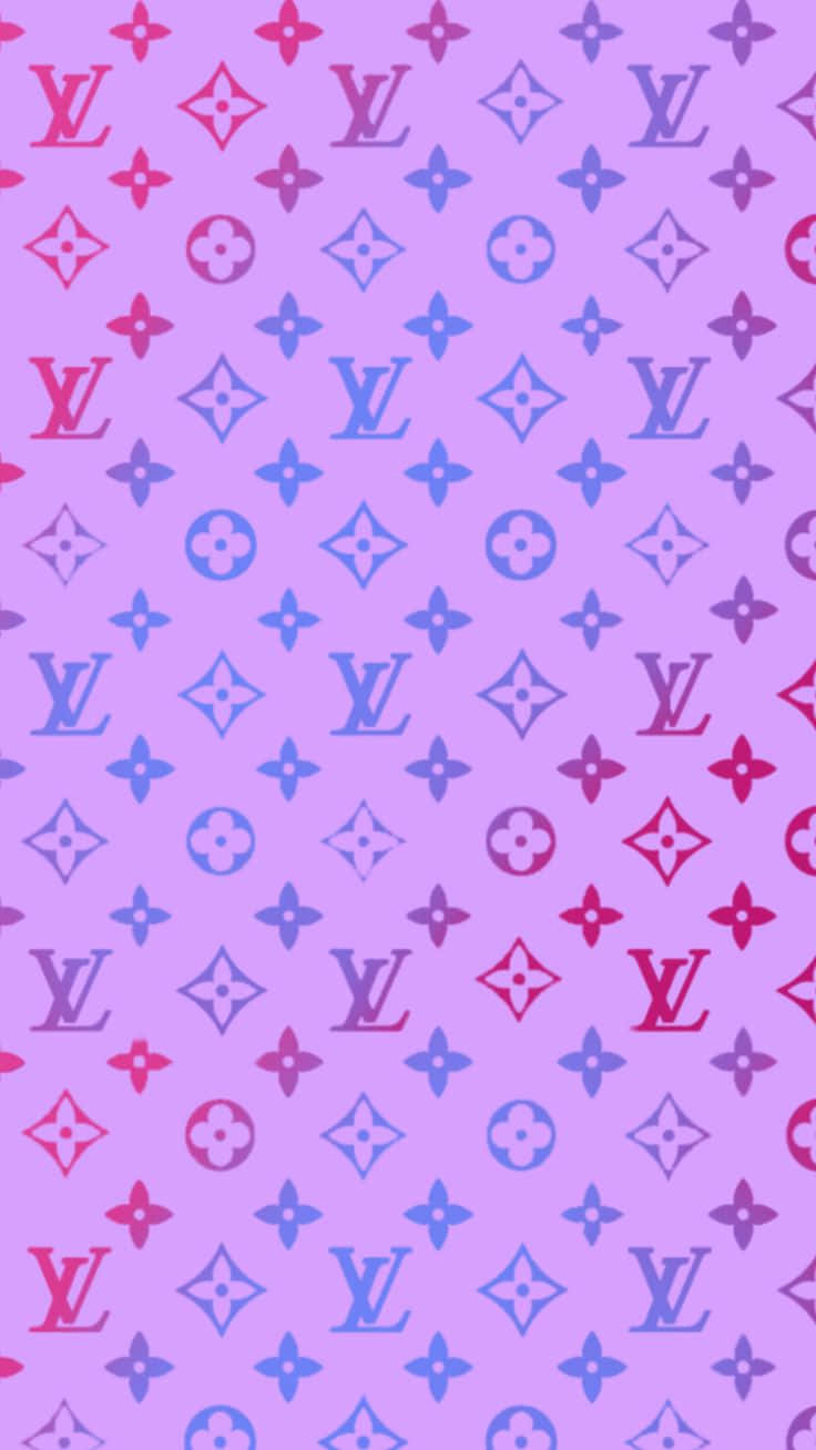 Download Louis Vuitton Pattern On Purple Background Wallpaper, Wallpapers.com in 2023