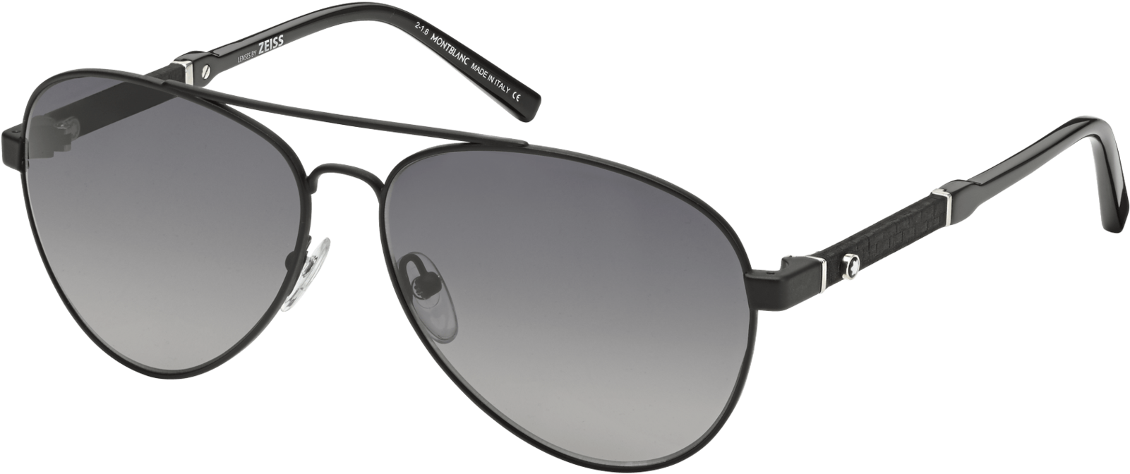 Designer Black Aviator Sunglasses PNG
