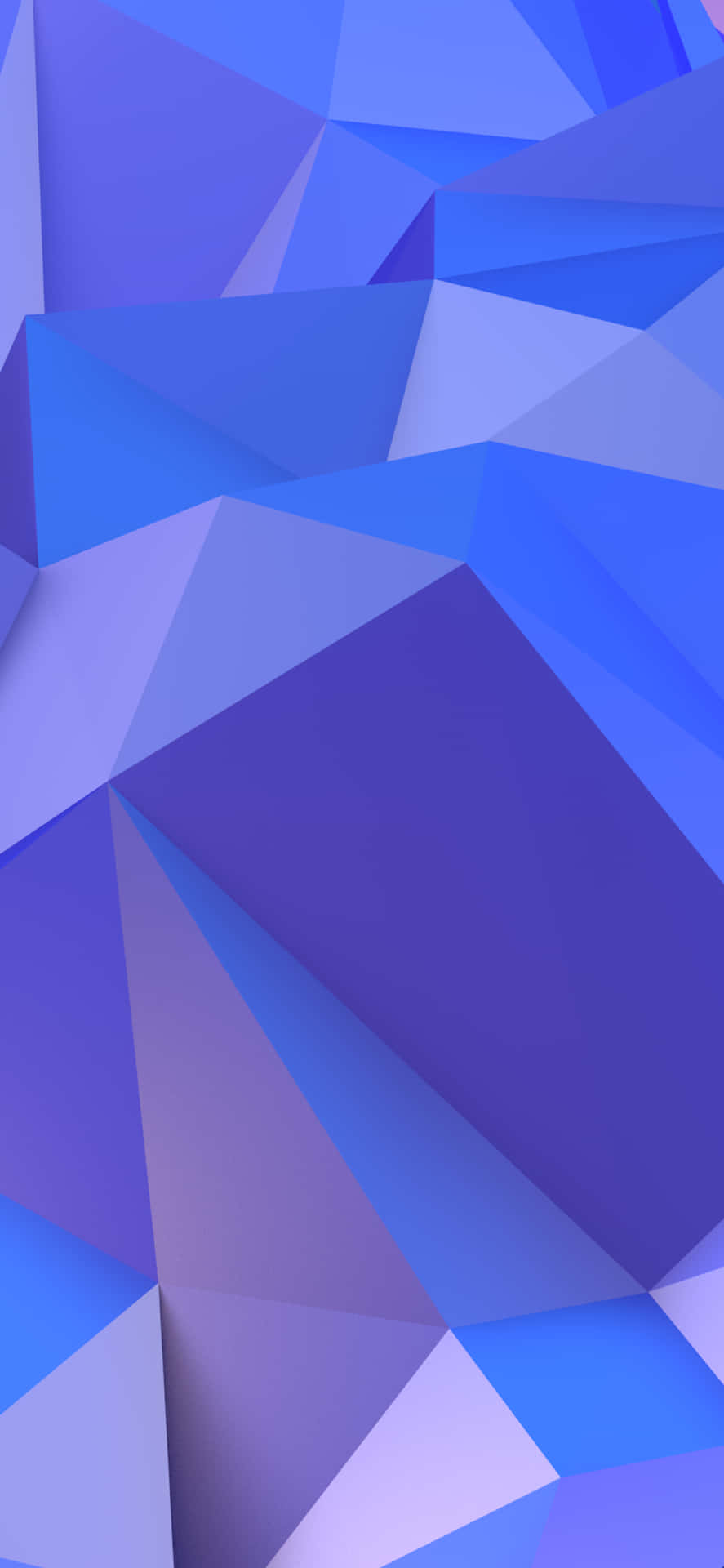 Et blå og lilla abstrakt baggrund med trekanter Wallpaper