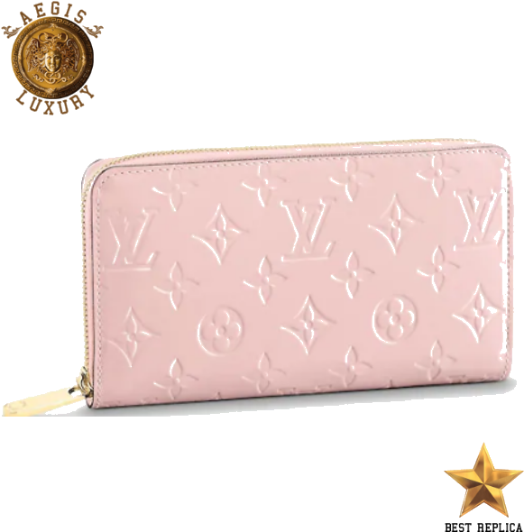 Designer Pink Zip Wallet PNG