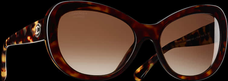 Designer Sunglasses Tortoiseshell Frame PNG