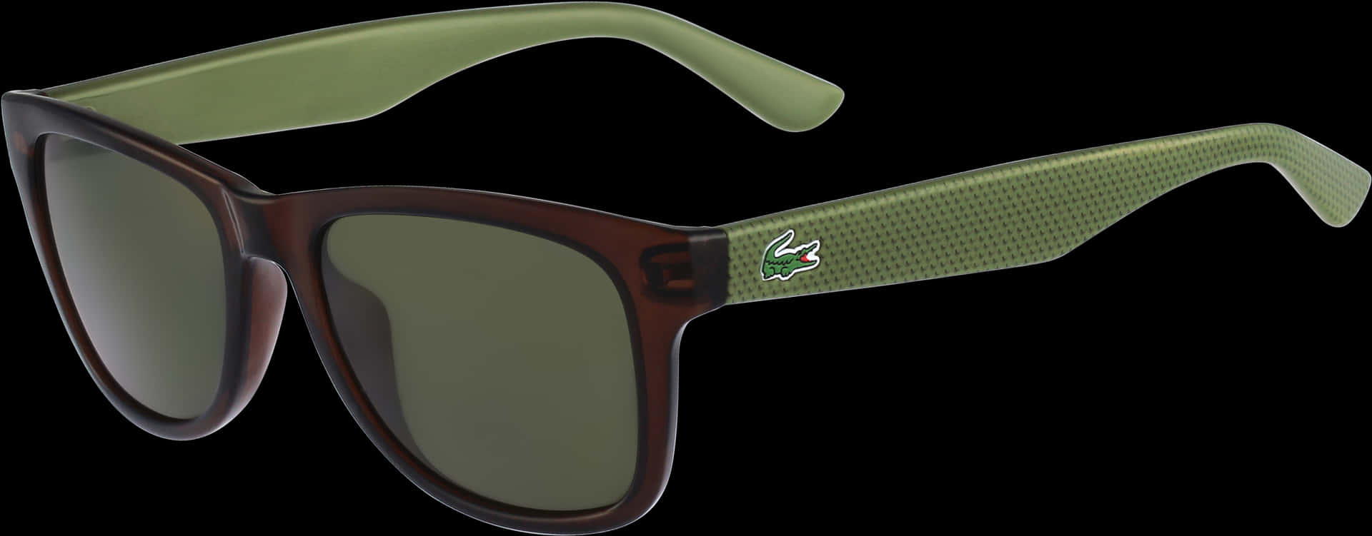 Designer Sunglasseswith Green Accents PNG