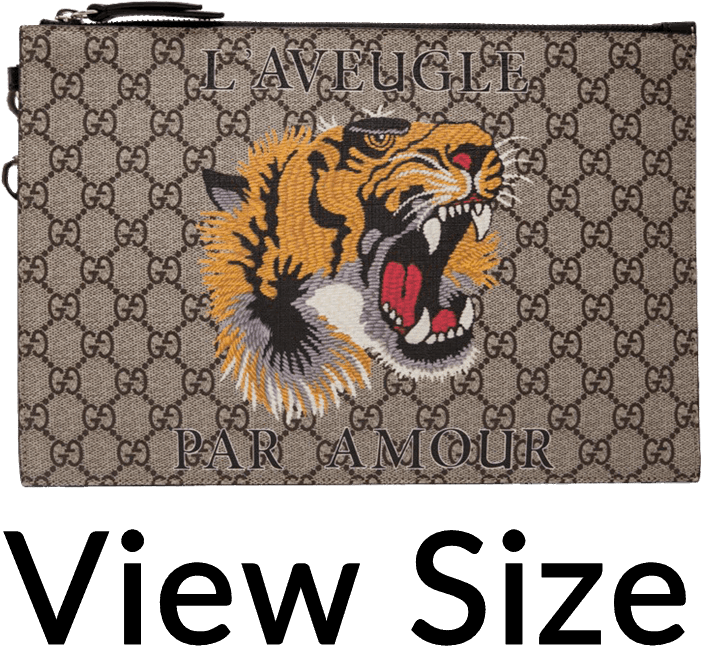 Designer Tiger Walletwith Slogan PNG