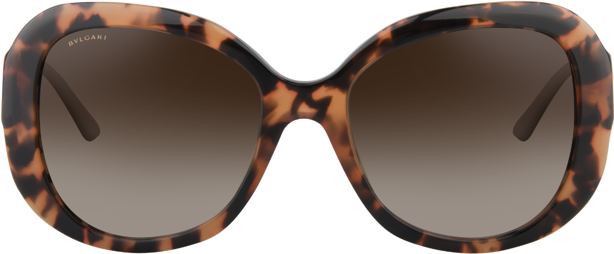 Designer Tortoiseshell Sunglasses Bvlgari PNG