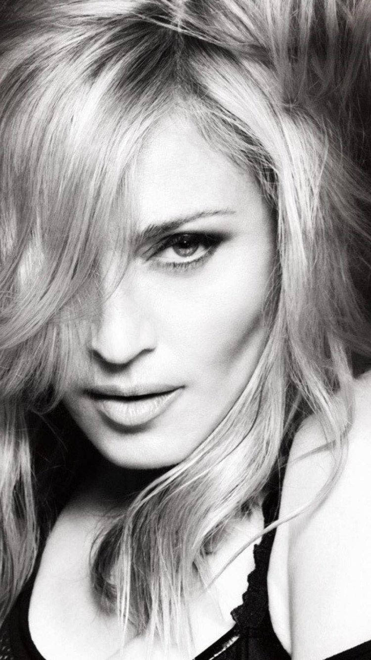 Desirable Madonna In Black And White