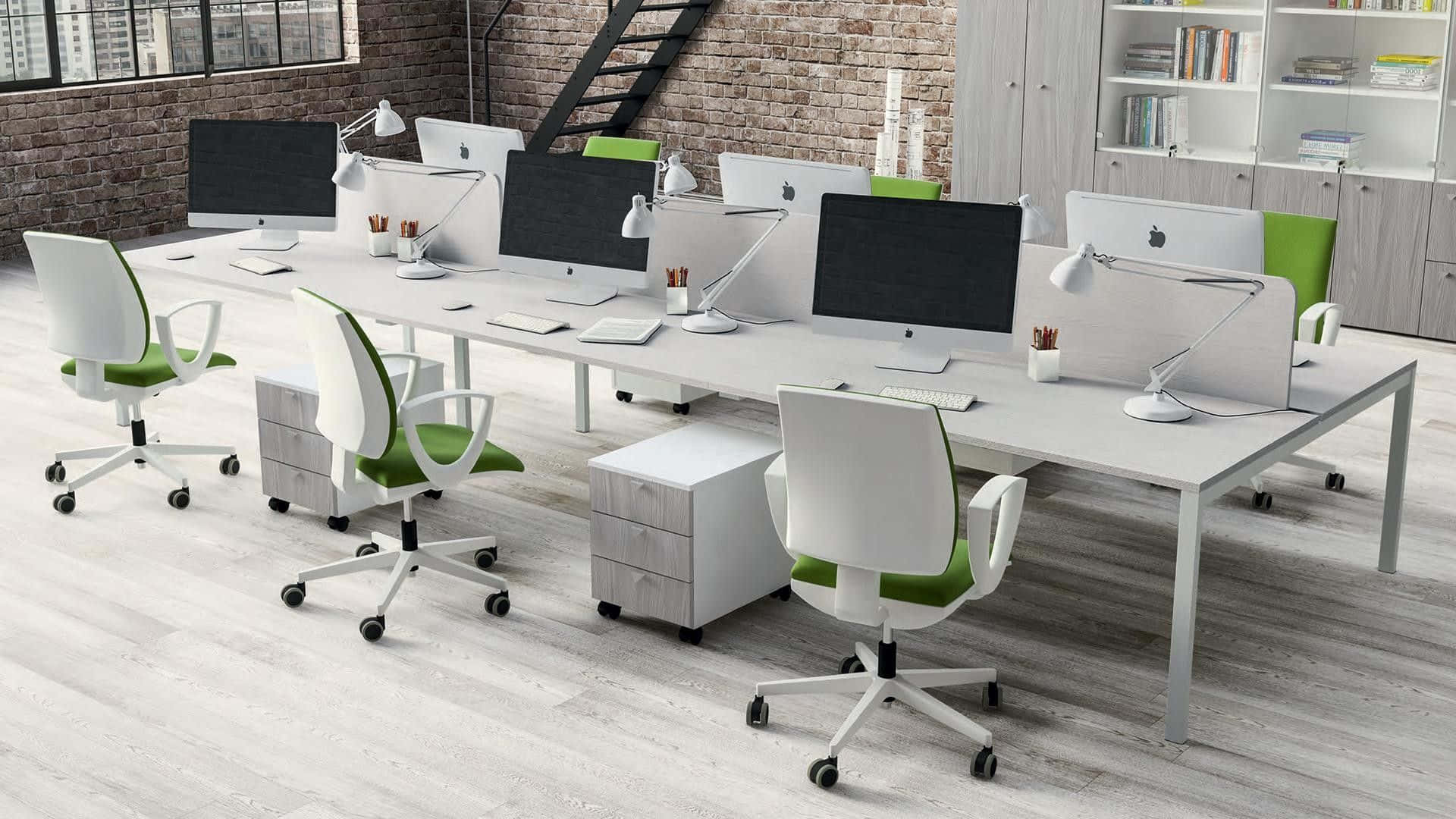 A modern office desk, the perfect place to be productive.