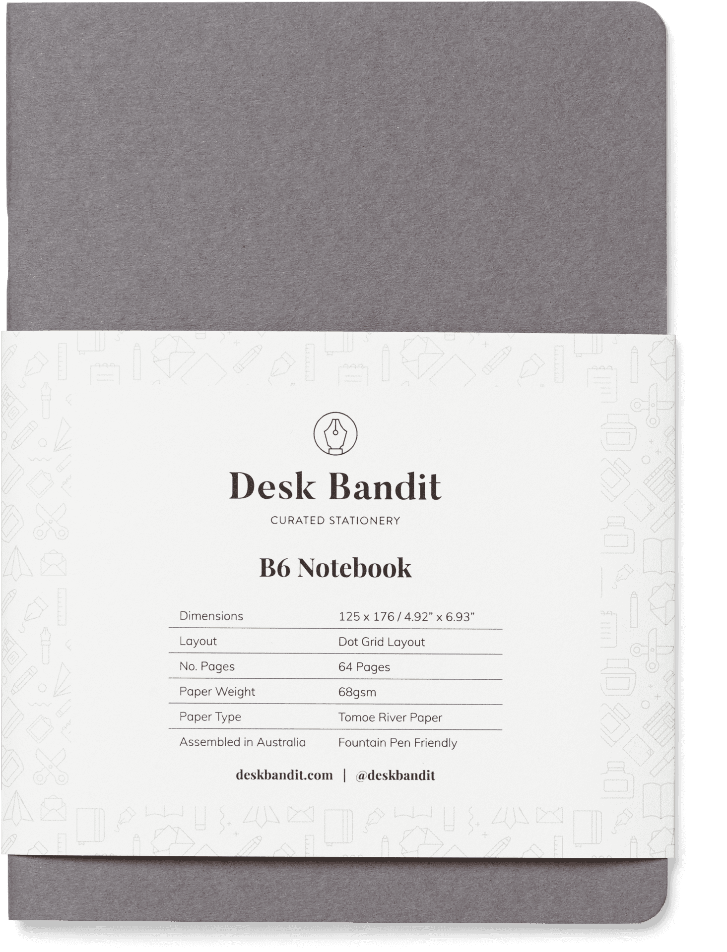Desk Bandit B6 Notebook Product Image PNG