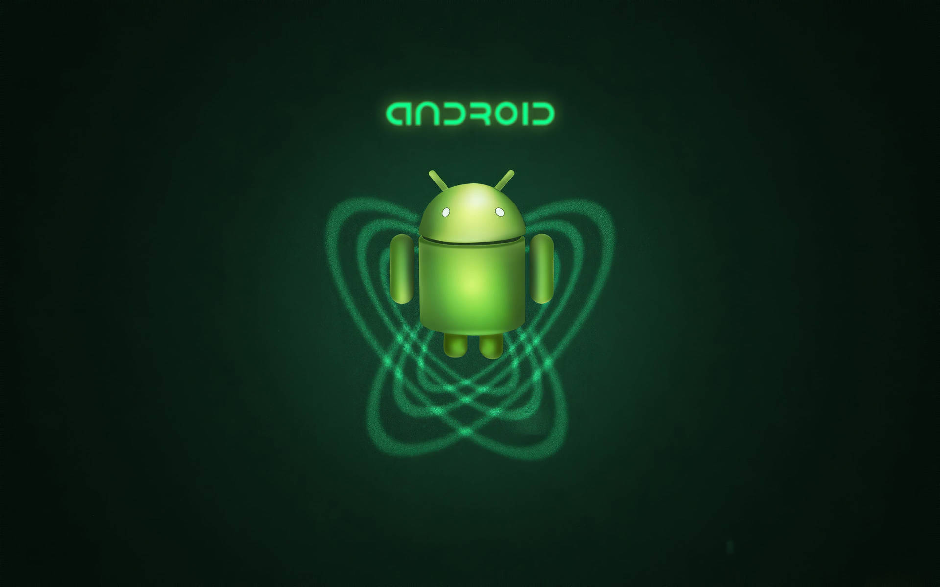 Desktop Android Spiral Verde Papel de Parede