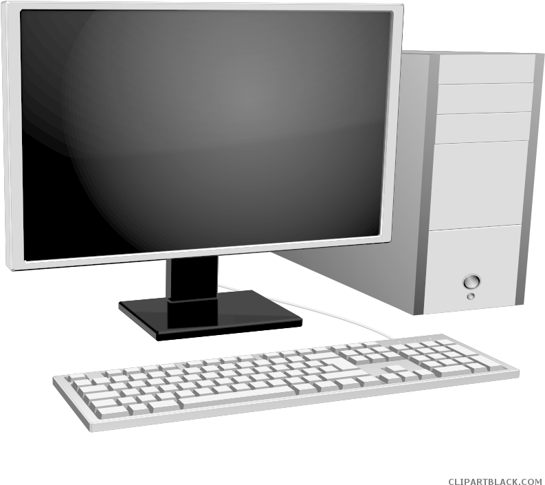 Desktop Computer Setup PNG