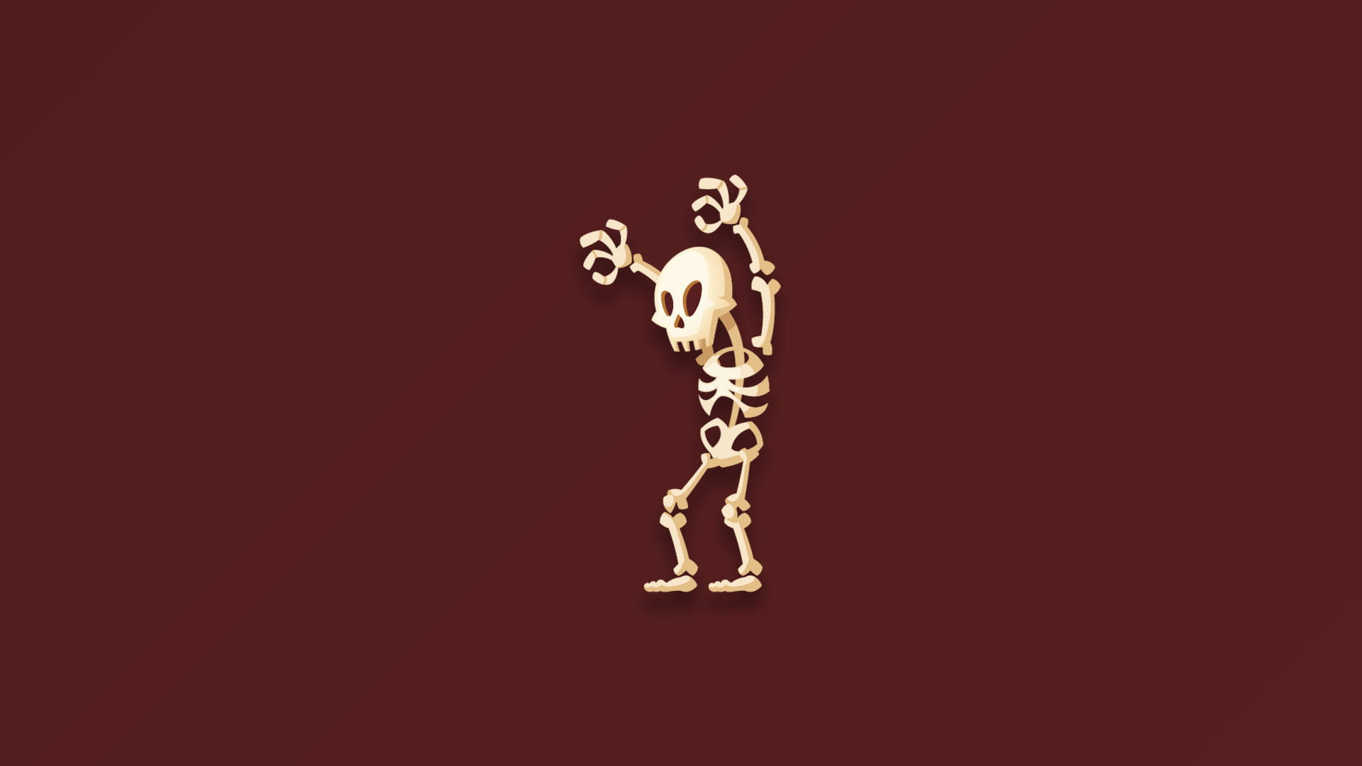 Desktop Minimalista Skeleton Papel de Parede