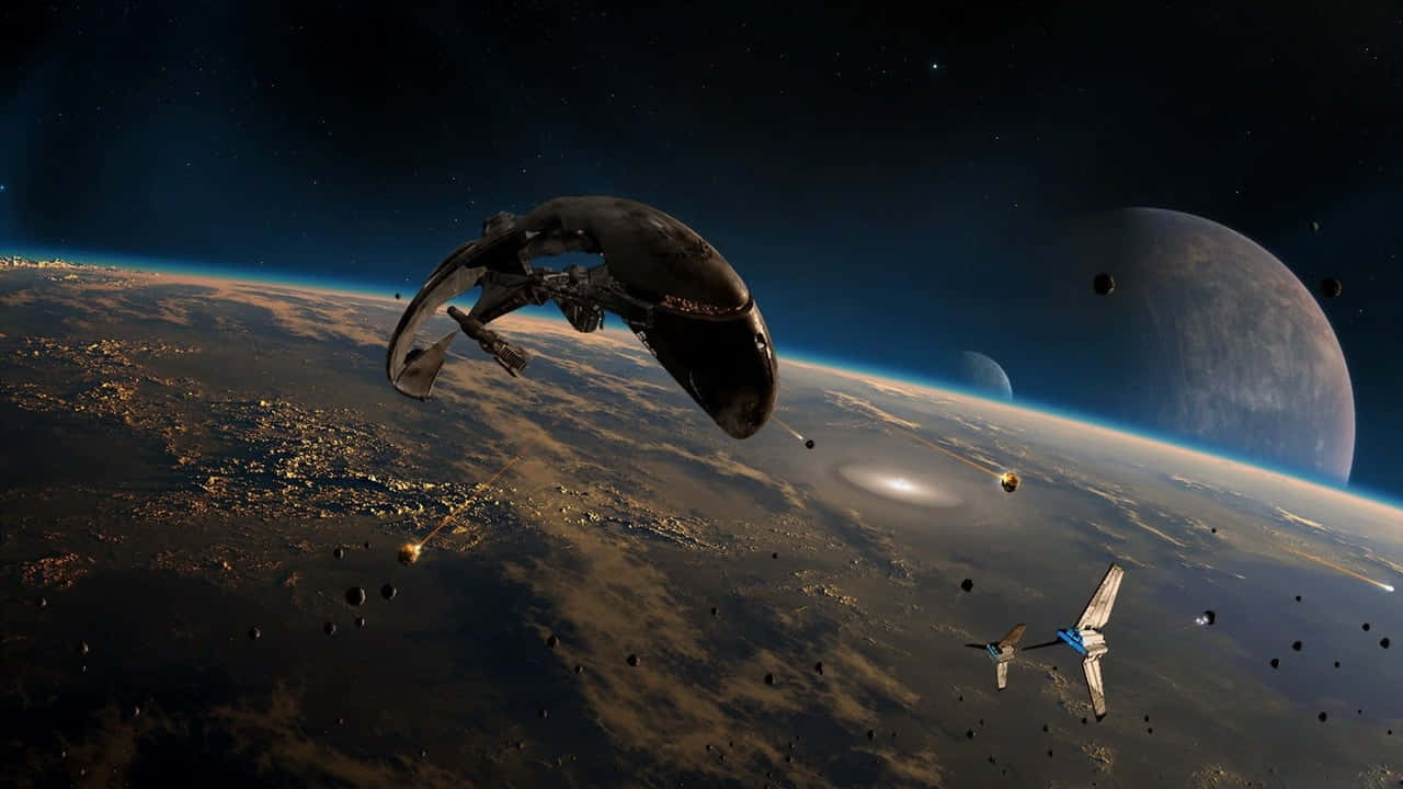 Starwars Raumschiffe Hintergrundbild Für Den Desktop-pc