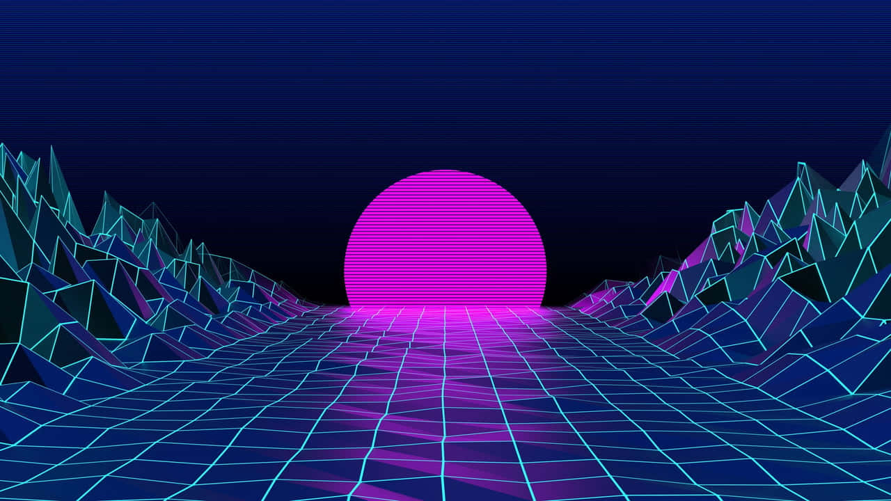 Magenta Sunset Desktop Pc Background