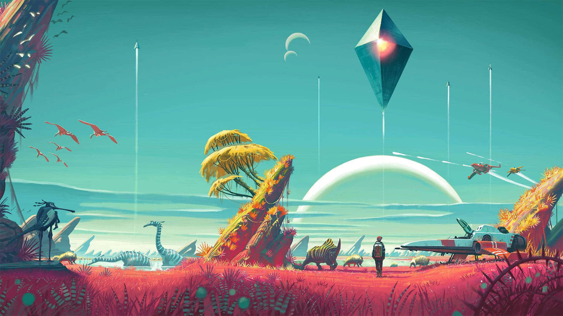 Desktophintergrundbild Von No Man's Sky