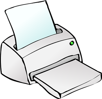 Desktop Printer Vector Illustration PNG