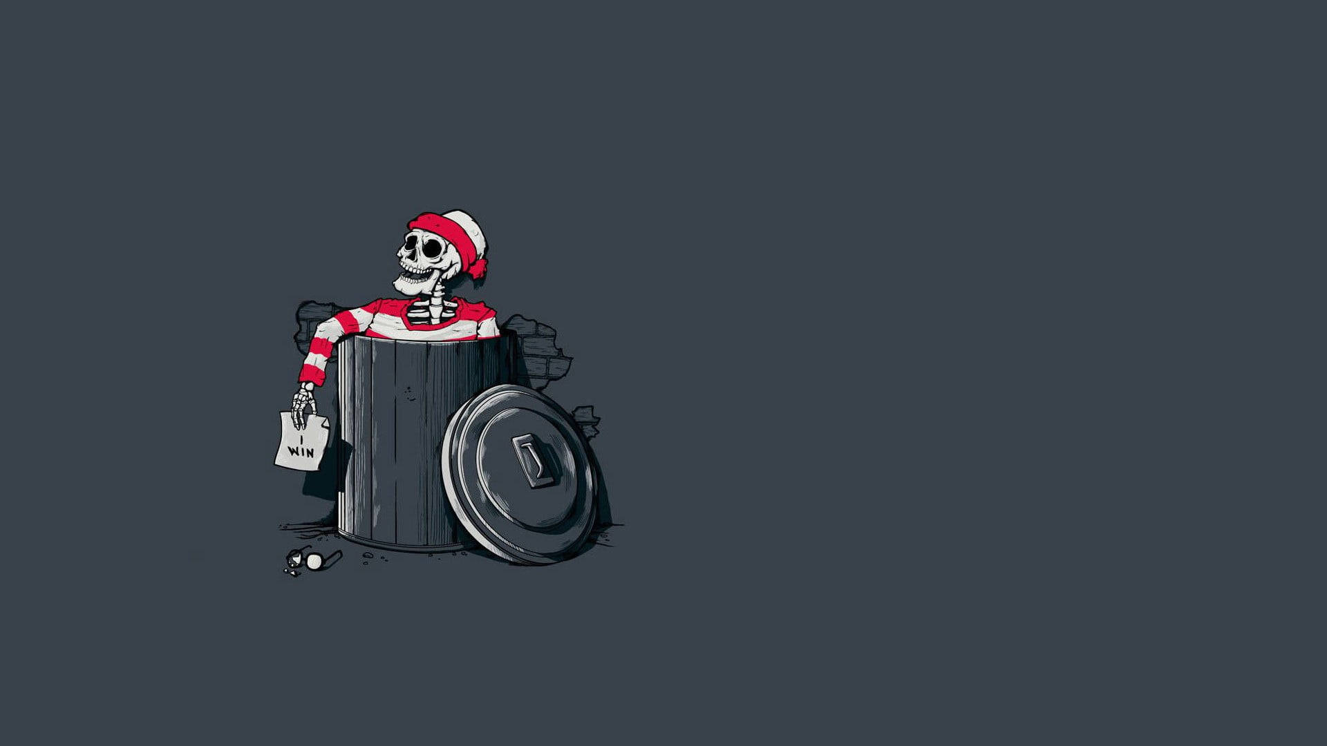 Desktop Waldo Skeleton Papel de Parede