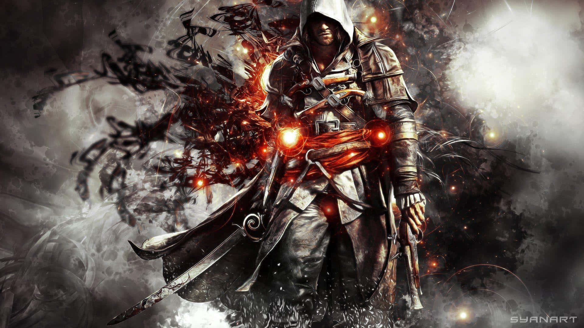 Desmondmiles En Acción - Personaje De Assassin's Creed Fondo de pantalla