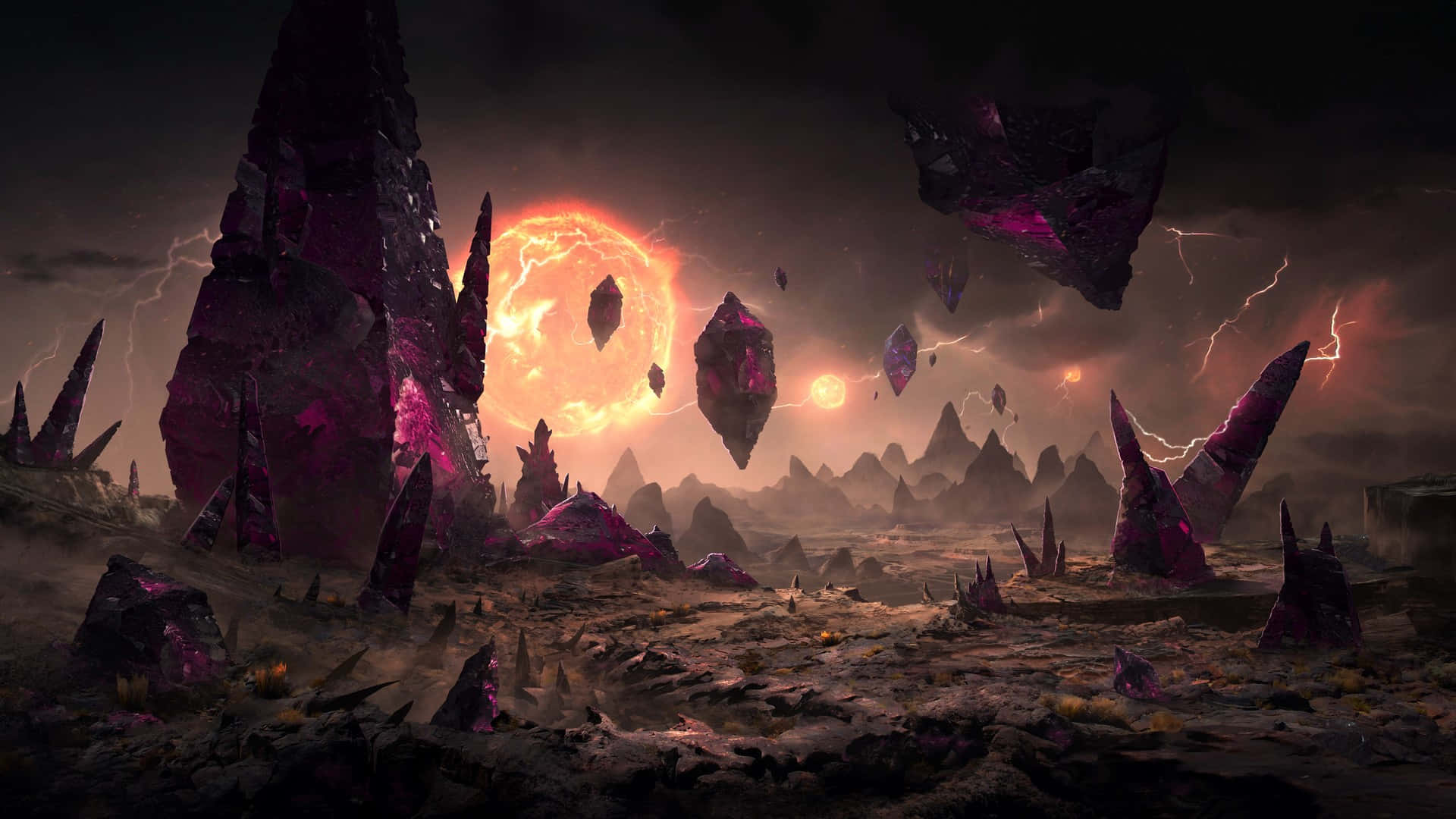 Desolate Alien Planet Wallpaper