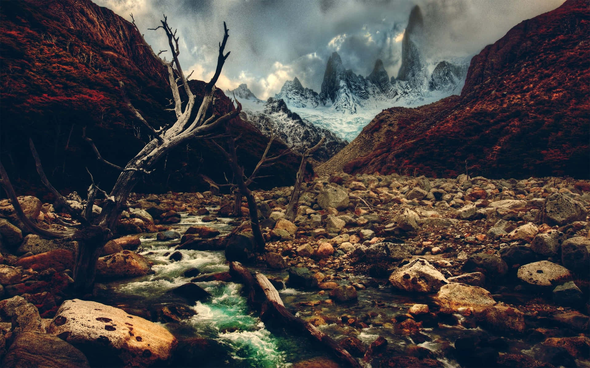 Desolate Dying River Wallpaper