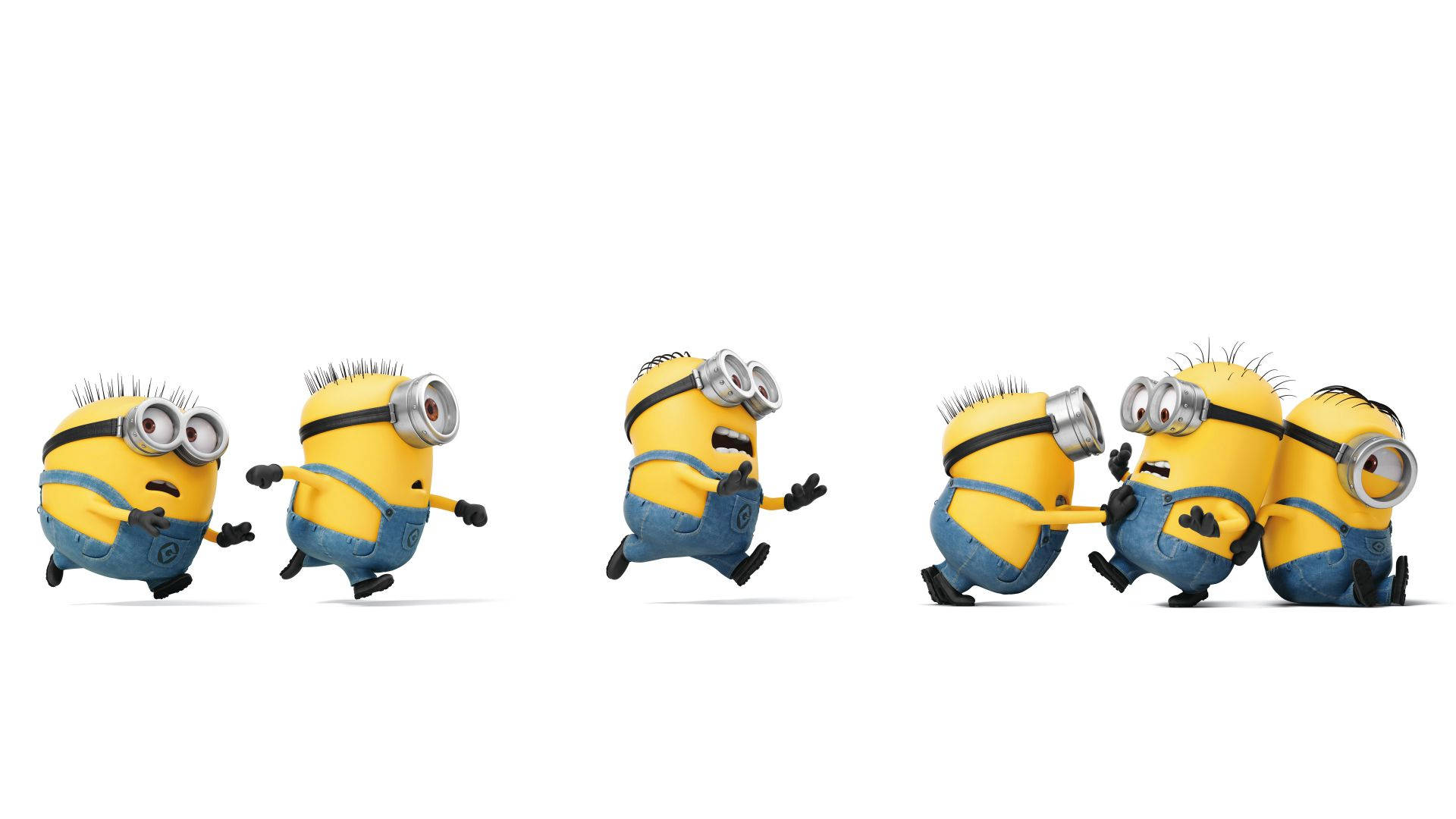 Despicable Me 3 Minions Running Background