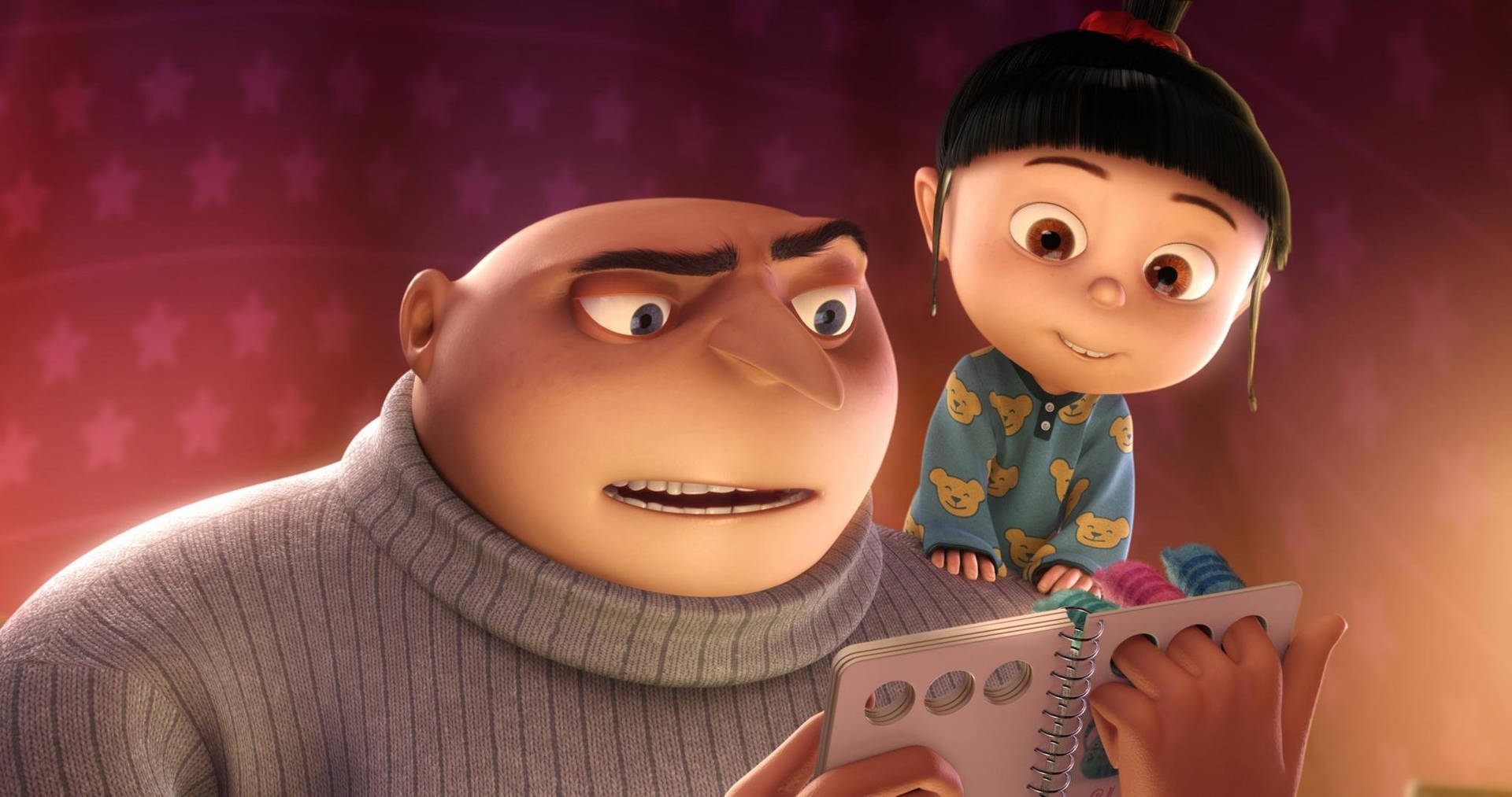 Despicable Me Gru And Agnes Background