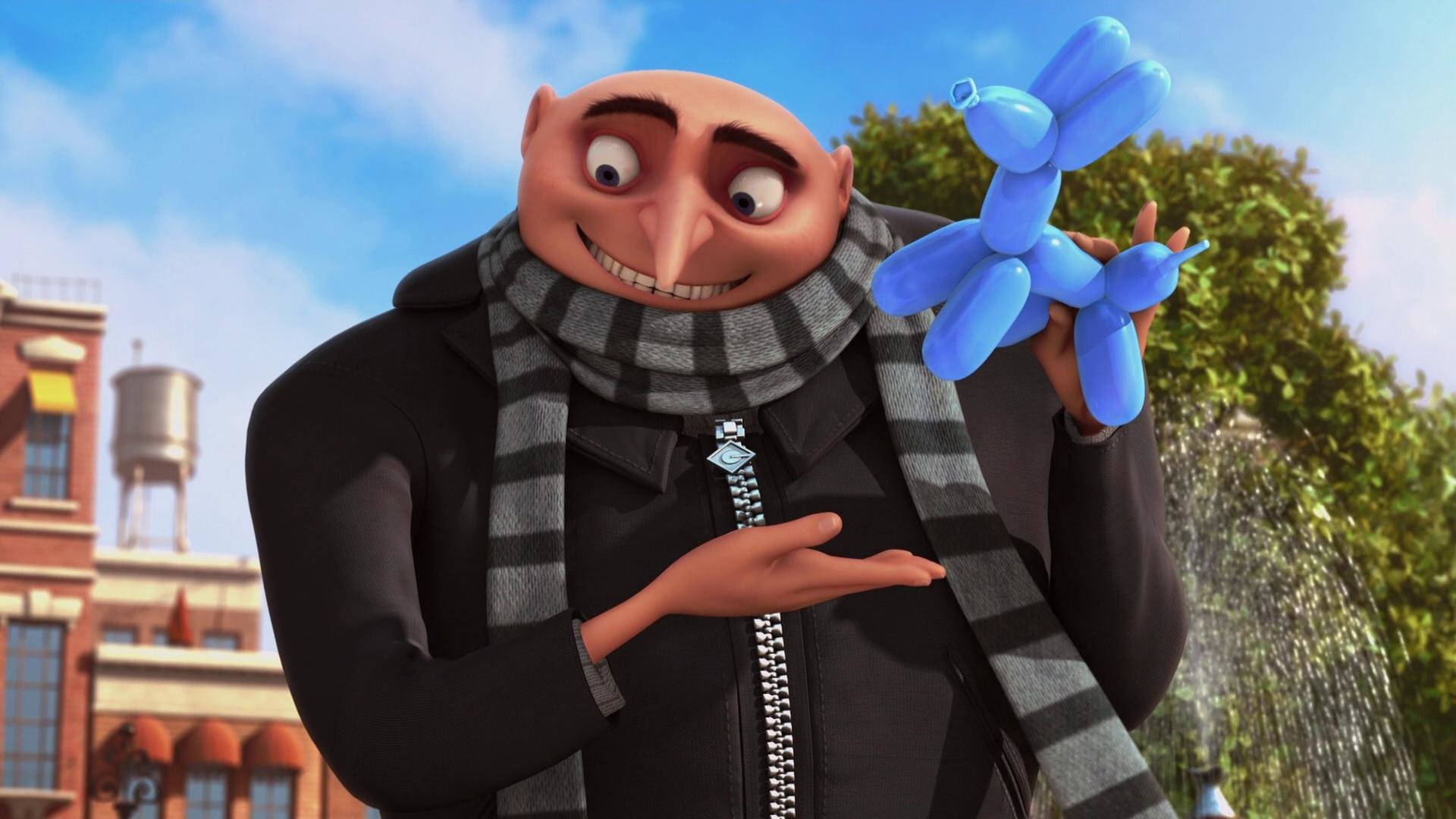 Despicable Me Gru With Balloon Background